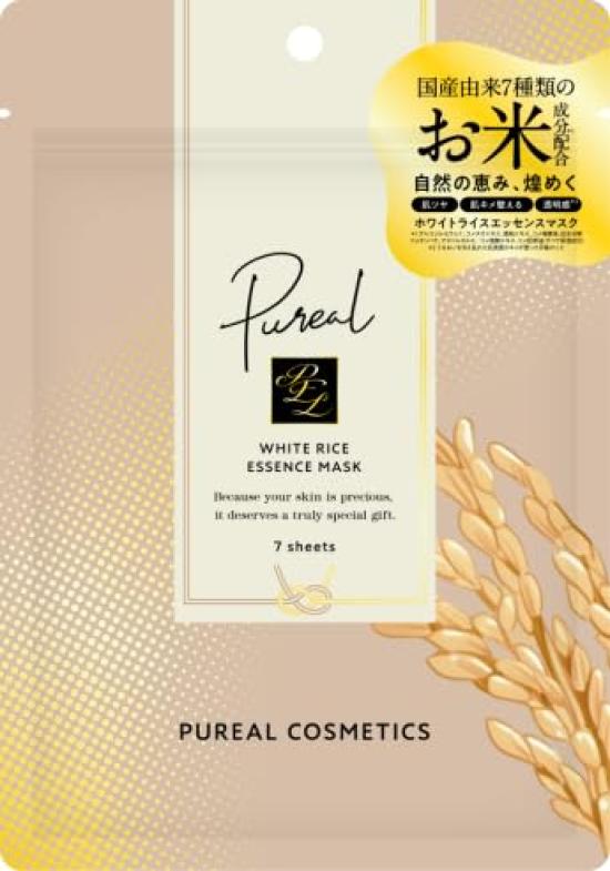 

Pureal White Rice Essence Mask Face Pack Sheet Mask (7 sheets)