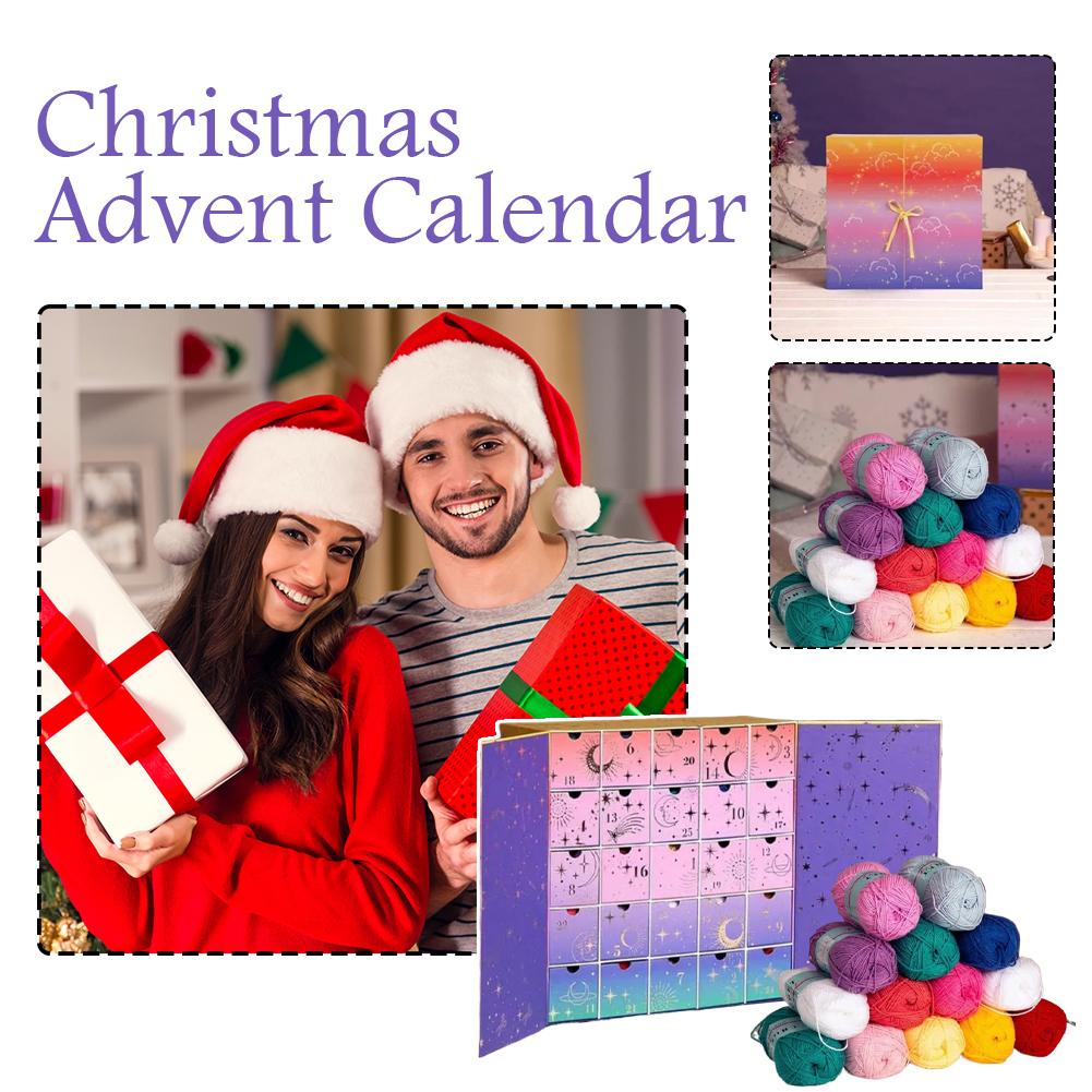 Yarn Christmas Advent 25 Days Knitting Supplies Crochet Society Countdown Calendar For Women Mothers Enthusiasts Winter Projects