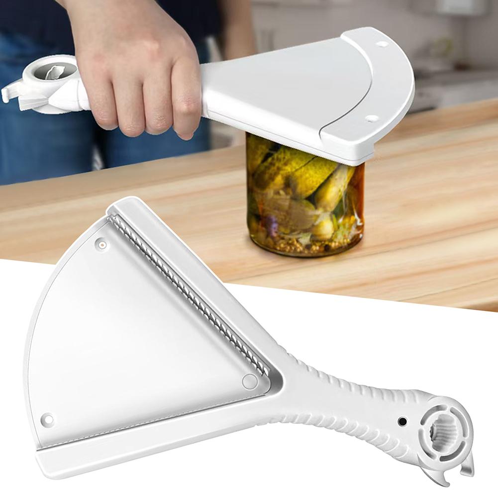 2-In-1 Bottle And Can Opener Can And Jar Lid Remover Effortless Opening Bottle Cap Multi-Purpose Can Opener For Save Energy