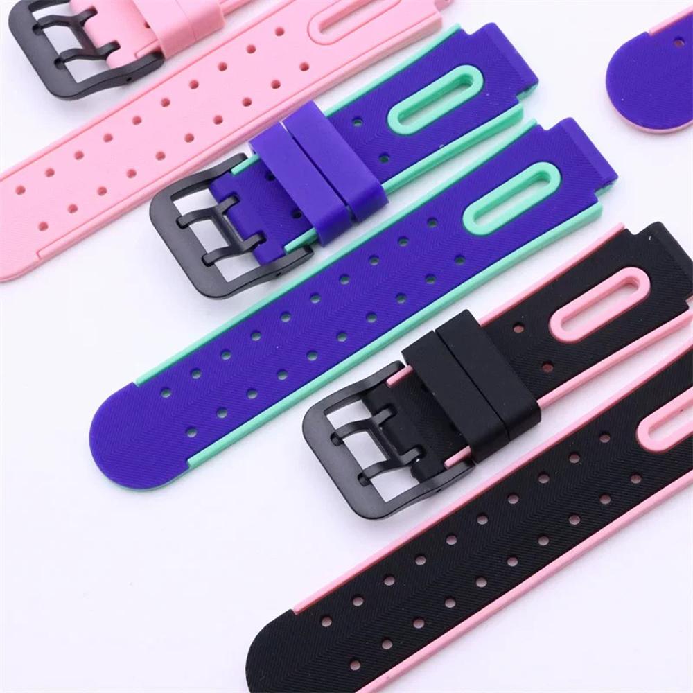 15mm Kids Watch Band Smartwatch Children Silicone Strap Watchband Waterproof Flexible Wristband Universal Adjustable Watch Belt 3
