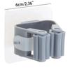 4-Pack Mop and Broom Holder Wall Mount Broom Gripper Holds Self Adhesive No Drilling Broom and Dustpan Hanger for Home