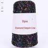 Filato di paillettes Siyue 2mm - Lana tessuta a mano per progetti fai da te (100 grammi)