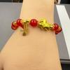 High-End Versatile Fu Character Horse Bracelet – Brings Fortune, Trendy Rocking Horse Design, Popular Student Accessory