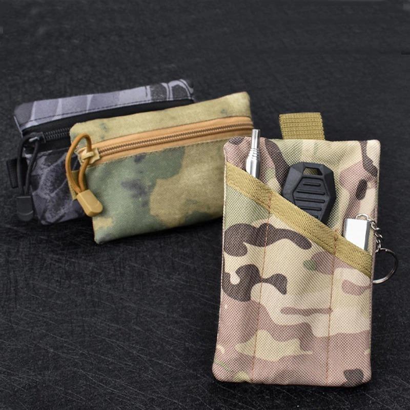 1 Stück Outdoor Sport Camouflage Gürteltasche Taktische Münzbörse Taktisch Laufen Tragbare Werkzeugaufbewahrung Handtasche