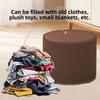 Non-Slip Cylinder Ottoman Waterproof Leather Pouf Multi-functional Storage Stool  Shoe-changing