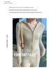 Autumn/Winter 100% Wool Hooded Pullover Sweater: Loose Knit Top Base Layer Hoodie
