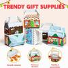 Christmas Gift Box Handheld Candy Cookies Packaging Box Christmas Holiday Party Gift Box