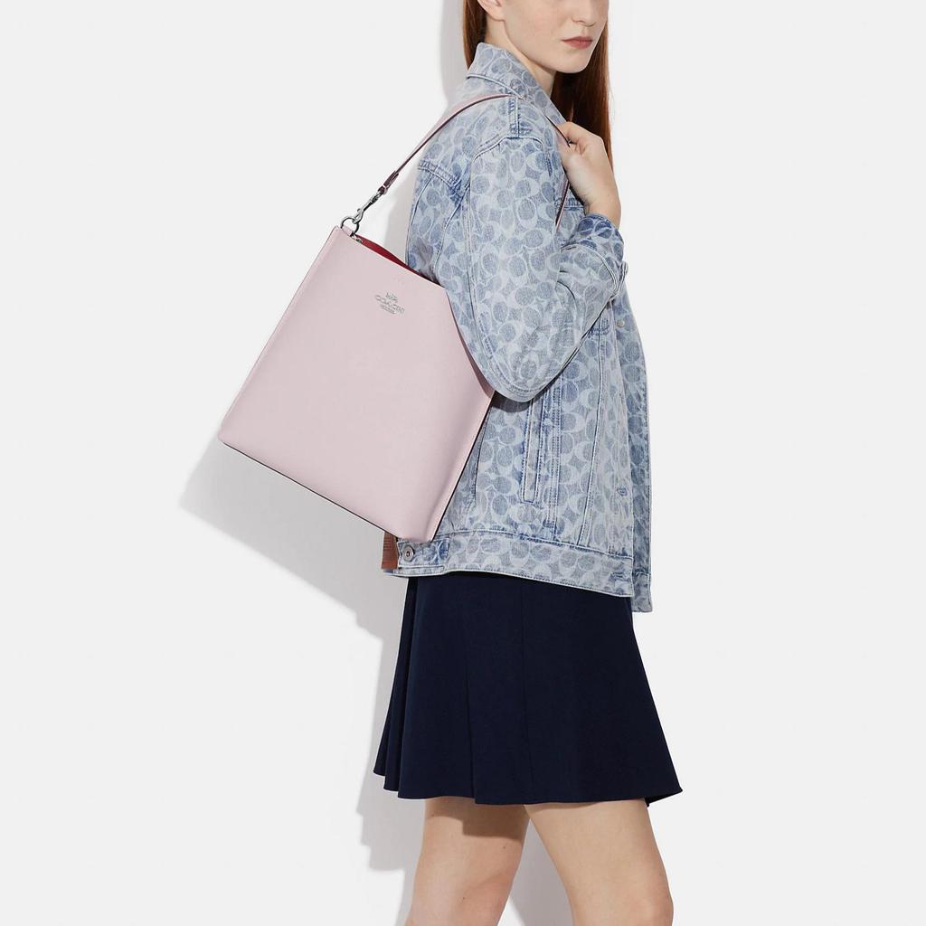Coach Mollie Leather Bucket Bag , Handbag , Shoulder Bag , Crossbody Bag 28 Women's Ice Pink (Unisex) Handbags CA214 SVNBA