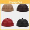 Vermieter Hut Pu Leder Herren Damen Vintage Stil Sonnenschutz Für Herbst Winter