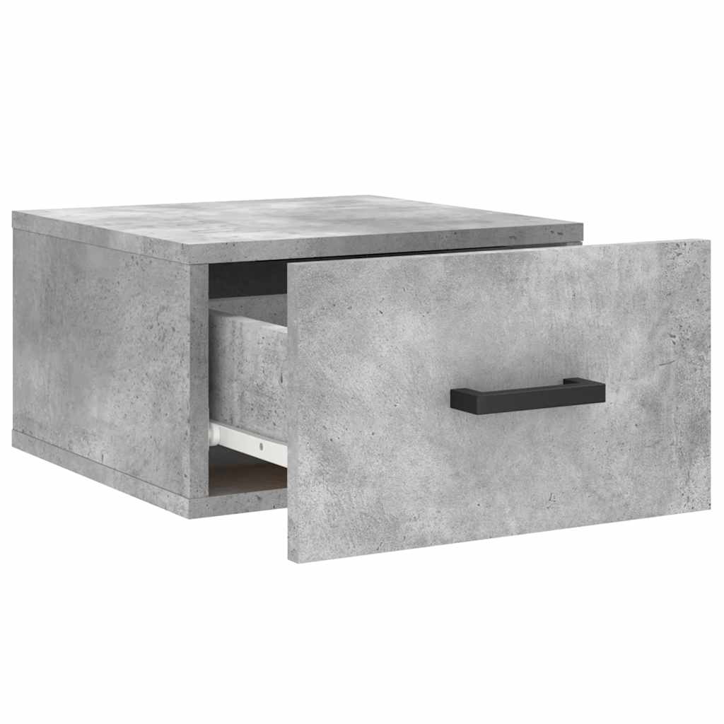 Wall Mounted Nightstands 2 pcs Concrete Grey 35 x 35 x 20 cm