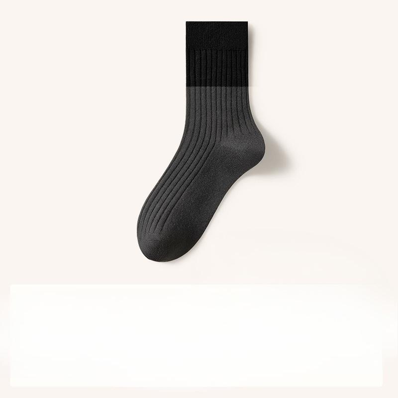 Wool Socks for Men's Autumn and Winter Warmth Mid-calf Socks, Antibacterial and Deodorizing Cashmere