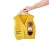 Cartoon V-neck Knit Vest: Sleeveless Cardigan for Kids, Men, and Babies - Perfect for Spring and Autumn
