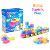 Transparent and Soft Rubber Building Blocks, Elastic and Soft Toys for Children, Creative Tabletop Games