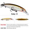 5Pcs Minnow Fishing Lures Wobbler Glow Hard Baits 7g/14g Crankbaits Walleye Swimbait for Freshwater Saltwater Fishing