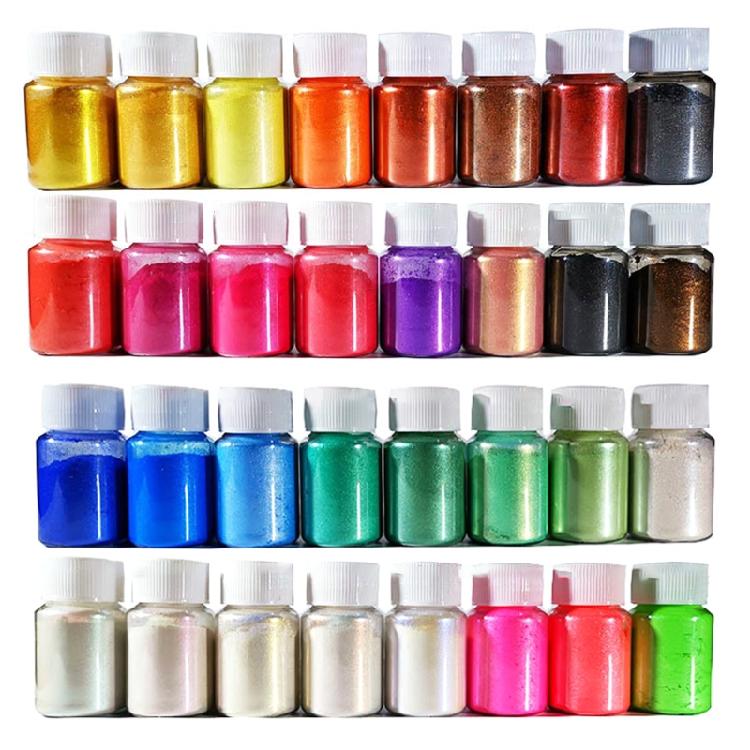 Cosmetic Pearlescent Natural Mica Mineral Powder Epoxy Resin Dye Pearl Powder 1