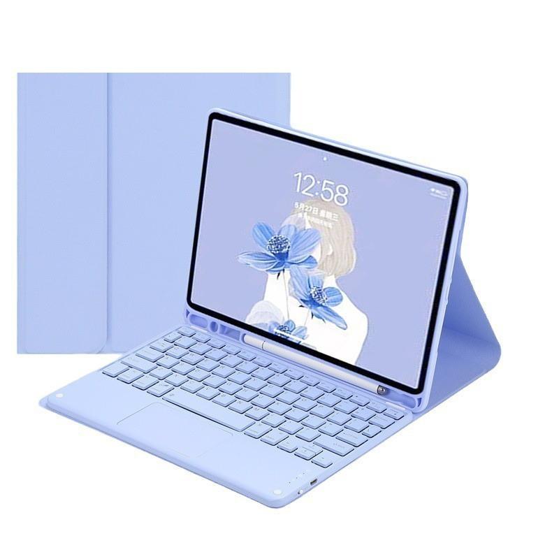 Magnetic Detachable Bluetooth Keyboard Case With Stand IPad Tablet - TPU Folio Cover Stylus Slot Sleep/Wake Shockproof