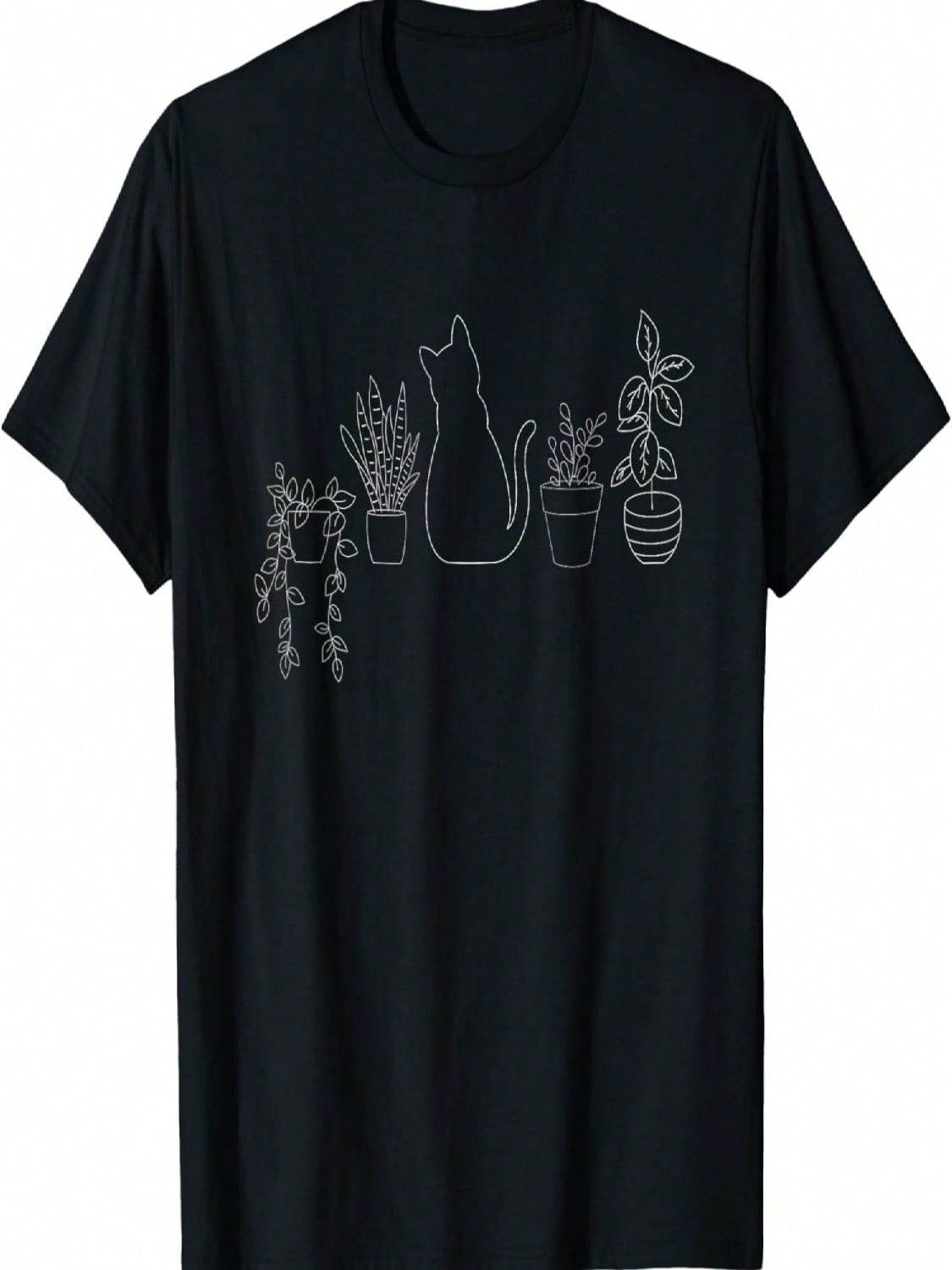 Funny Cat Gardening House Plant Lovers Cute Gardener T-Shirt S разноцветный