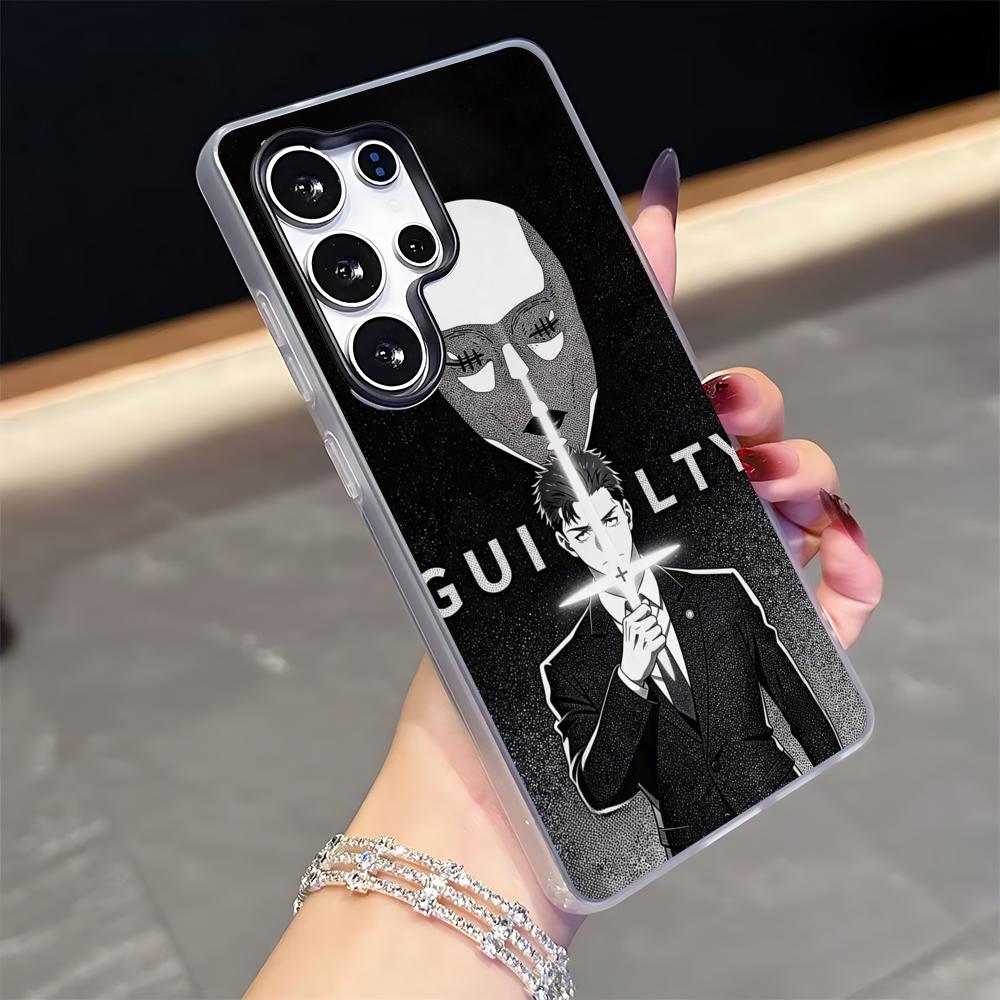 

J-Jujutsu Kaisen Чехол для телефона Hiromi Higuruma для Samsung S26 S25 S24 S23 S22 S21 FE Plus Ultra Черный 2-в-1 Гелевый силиконовый чехол Galaxy S25