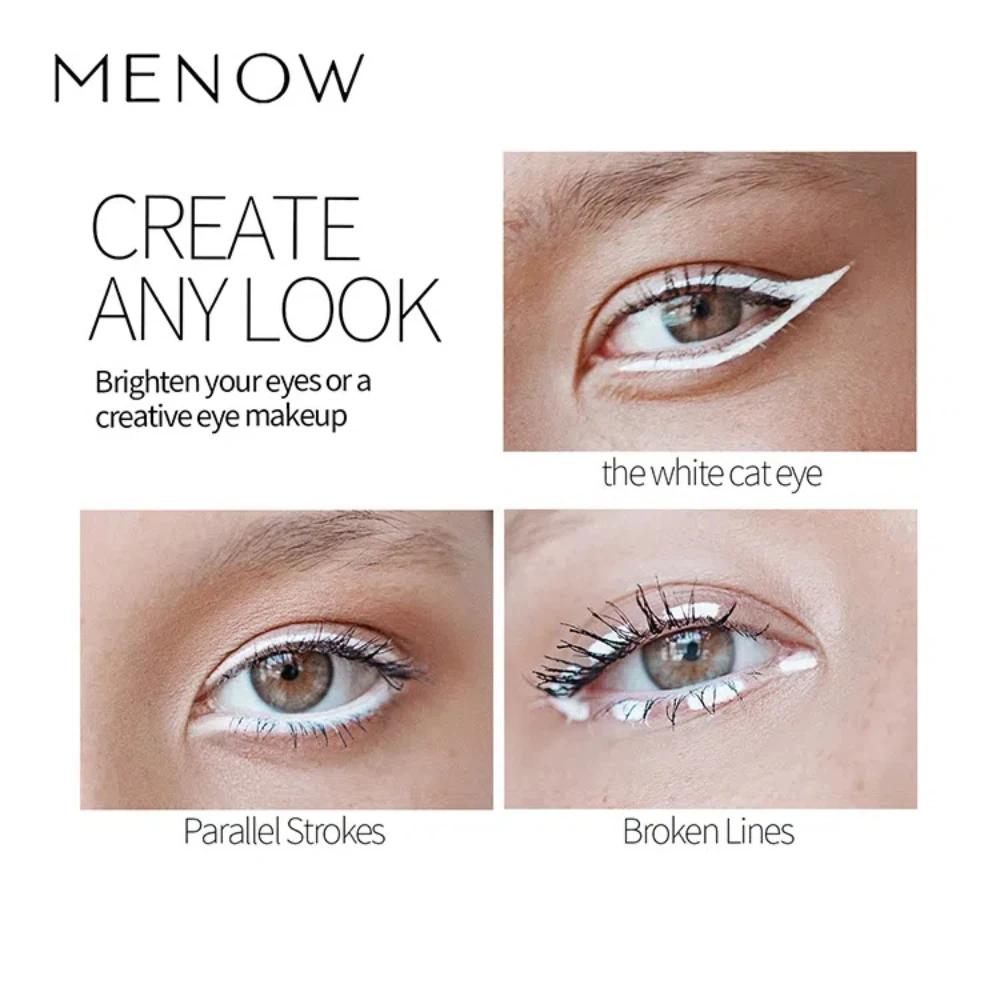 12pcs White Eyeliner Makeup Smooth Easy To Wear Waterproof Eyes Brightener Highlighter Long Lasting Eyes Liner Pencils Makeup