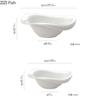 European Style Pure White Ceramic Salad Bowl Snack Dessert Bowl White Porcelain Dishes Kitchen Tableware Dining Table Decoration