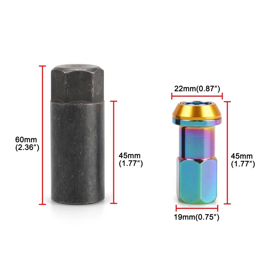20 STUKS R40 Racing Wielmoeren Bouten - M12x1.25 & M12x1.5 Staal voor Honda/Ford/Toyota/Chevrolet Auto Mod