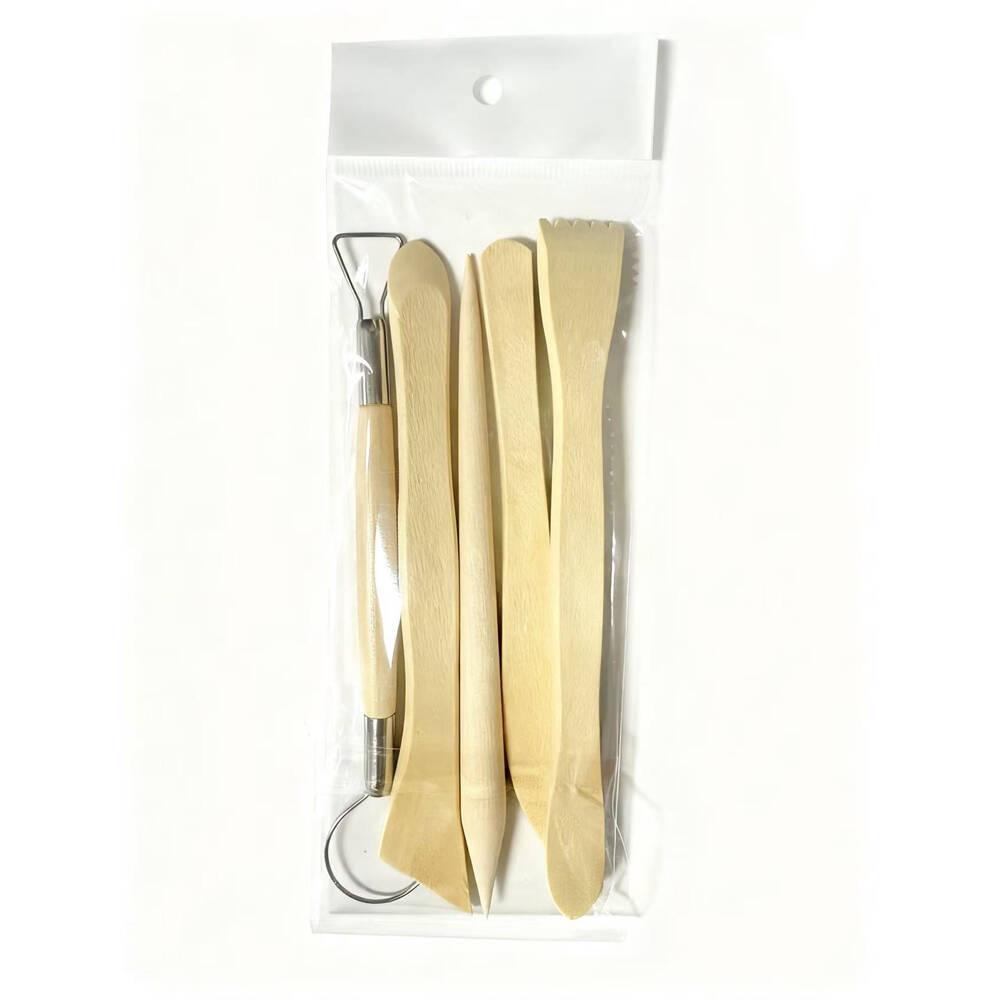 61-Piece Polymer Clay Tool Set for DIY Pottery, Carving & Embossing