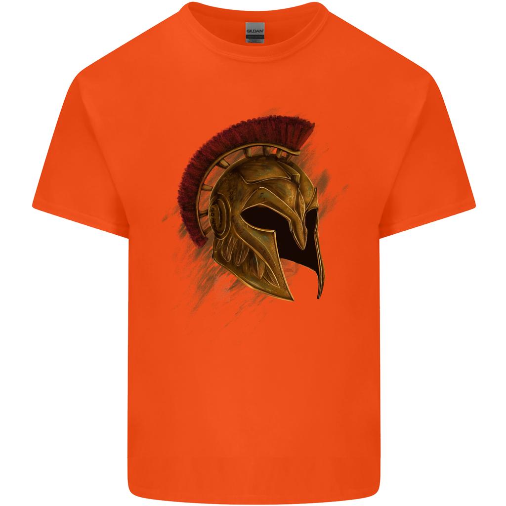 Spartan Helmet Gym Bodybuilding Training Unisexs Light Cotton TShirt