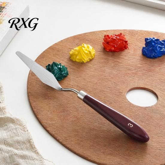 Color Mixing Spatula Set 5Pcs Palette Knife with 6 Paint Scraper, Stainless Steel Durable Scrapers Knife, Oil Metal Knives for Texture Art Blending