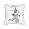 Fih Shoes Fish Funny Misspelled Fish Meme Fih Calling Humor Square Pillow Covers Room  Cushion Cover Creative Decor Pillowcase