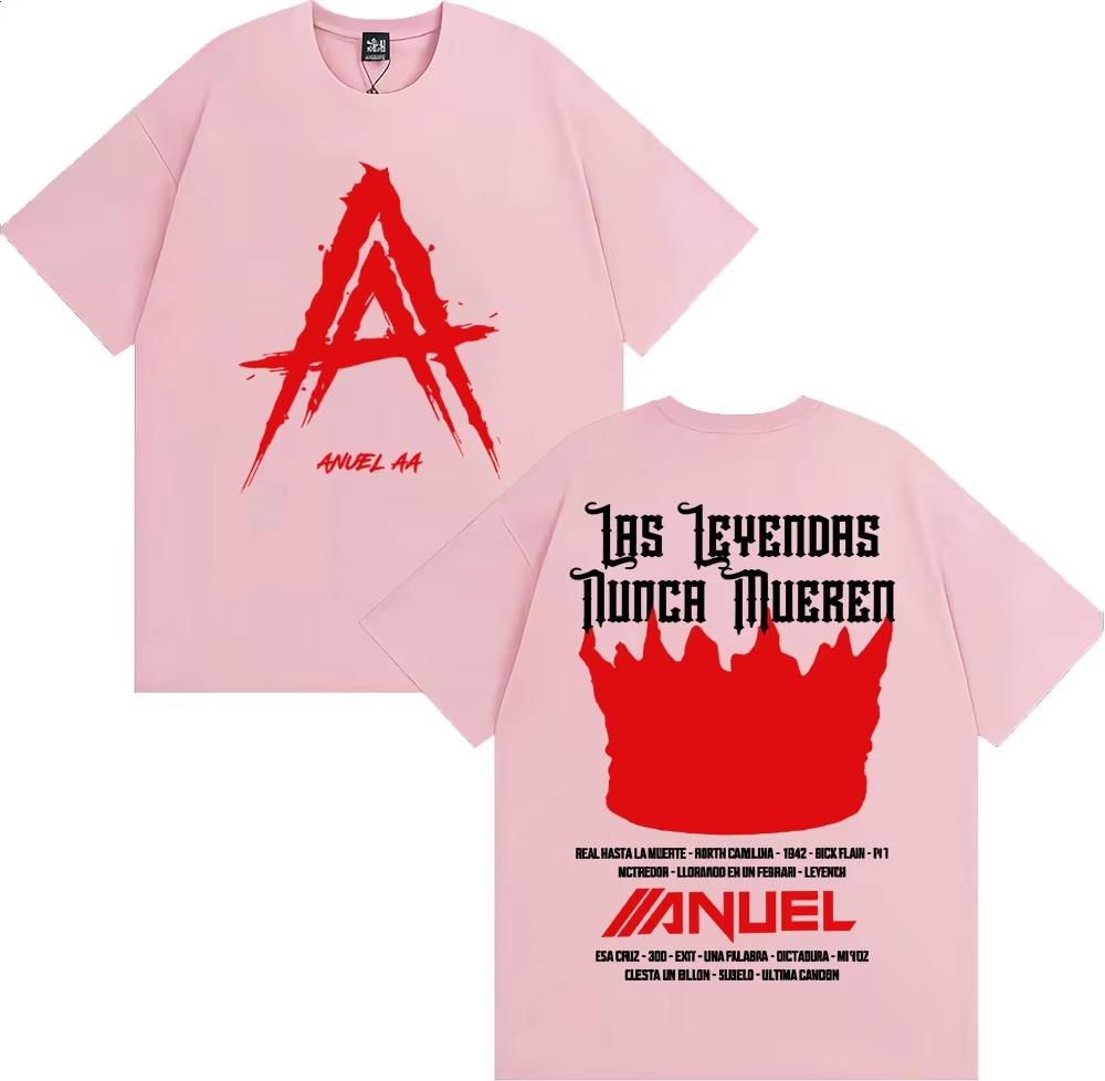 

Anuel AA Real Hasta La Muerte Printed T Shirt Men Women Harajuku Hip Hop Streetwear T-shirts Cotton Casual Short Sleeve T Shirts 4XL