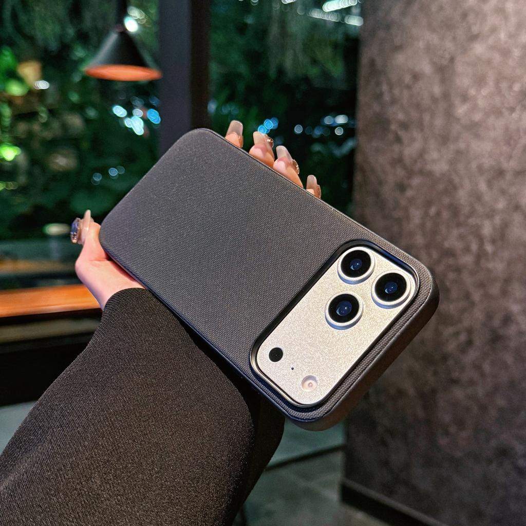 For iPhone 17 Pro Case Compatible with MagSafe Polyester + TPU Phone Cover with Metal Buttons