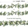 Multicolor Artificial Dahlia Flower Vine DIY Gypsophila Silk Wall Hanging Garland Accessories Ornament