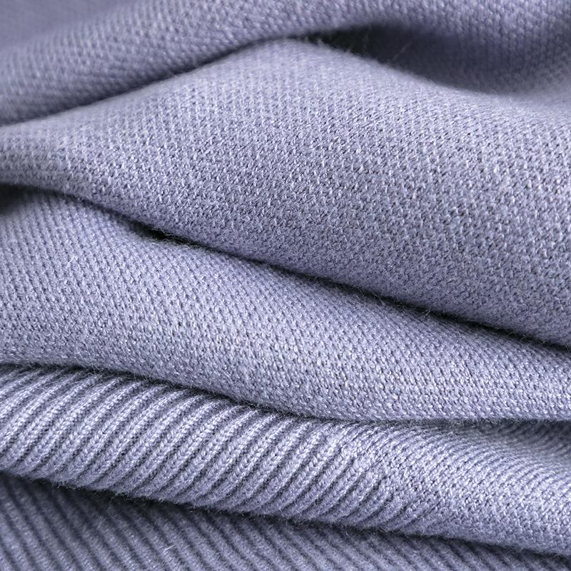 Loose Knit Sweater Suit Autumn Winter Women Horn Sleeve Round Collar Slit Two Piece Sets