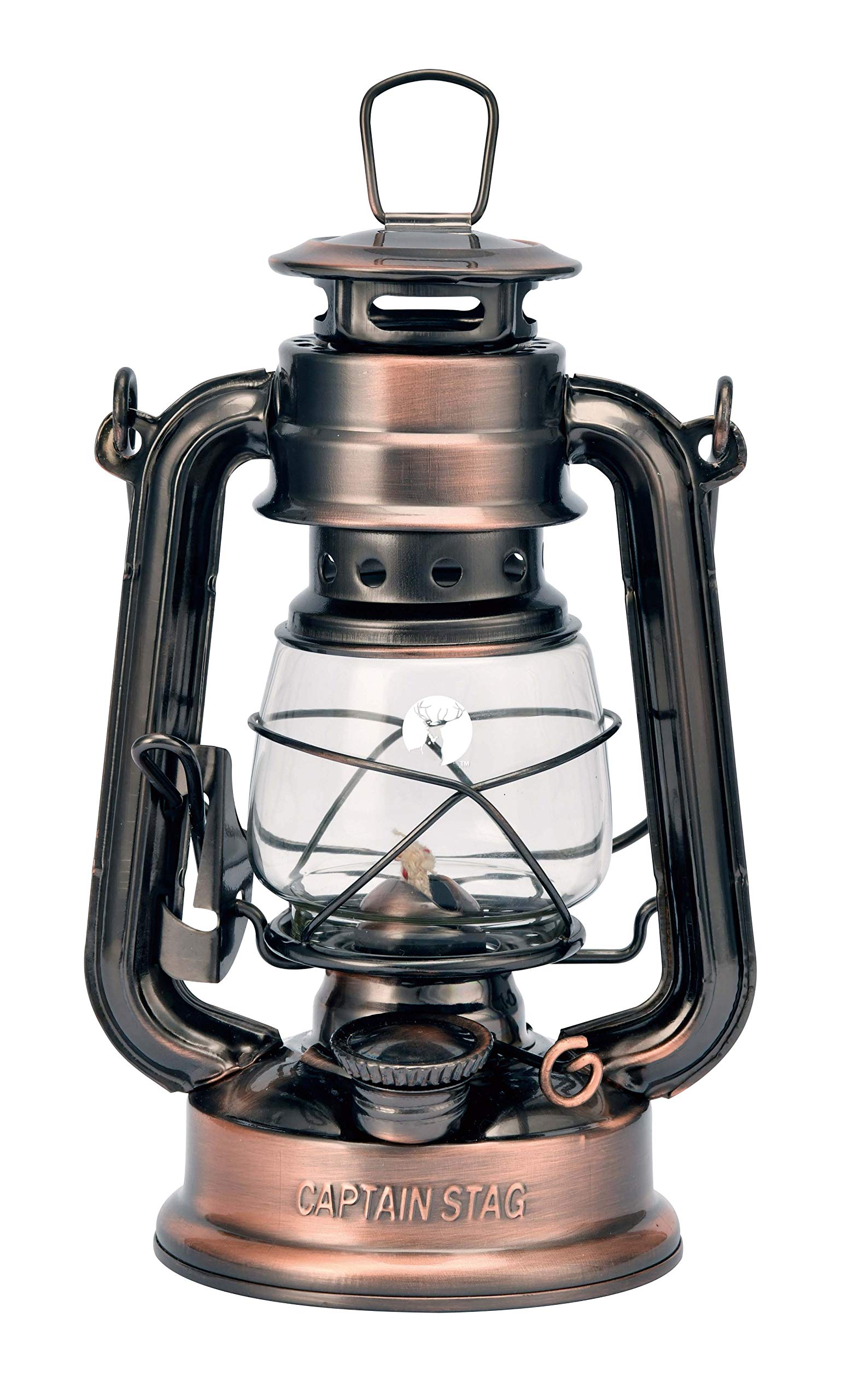 Captain Stag Camp Disaster Prevention Lantern CS Oil Lantern Small Bronze UK-505 120x100x190mm