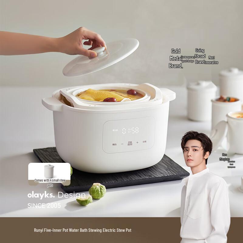 Olayks Smart Ceramic Electric Stew Pot CN plug (adapter included)