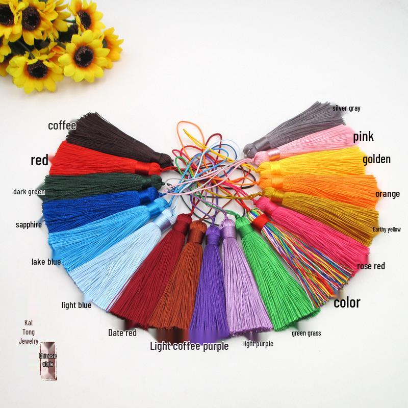 8cm Closed Loop Hanging Cord: Chubby Bookmark & Pillow Tassel