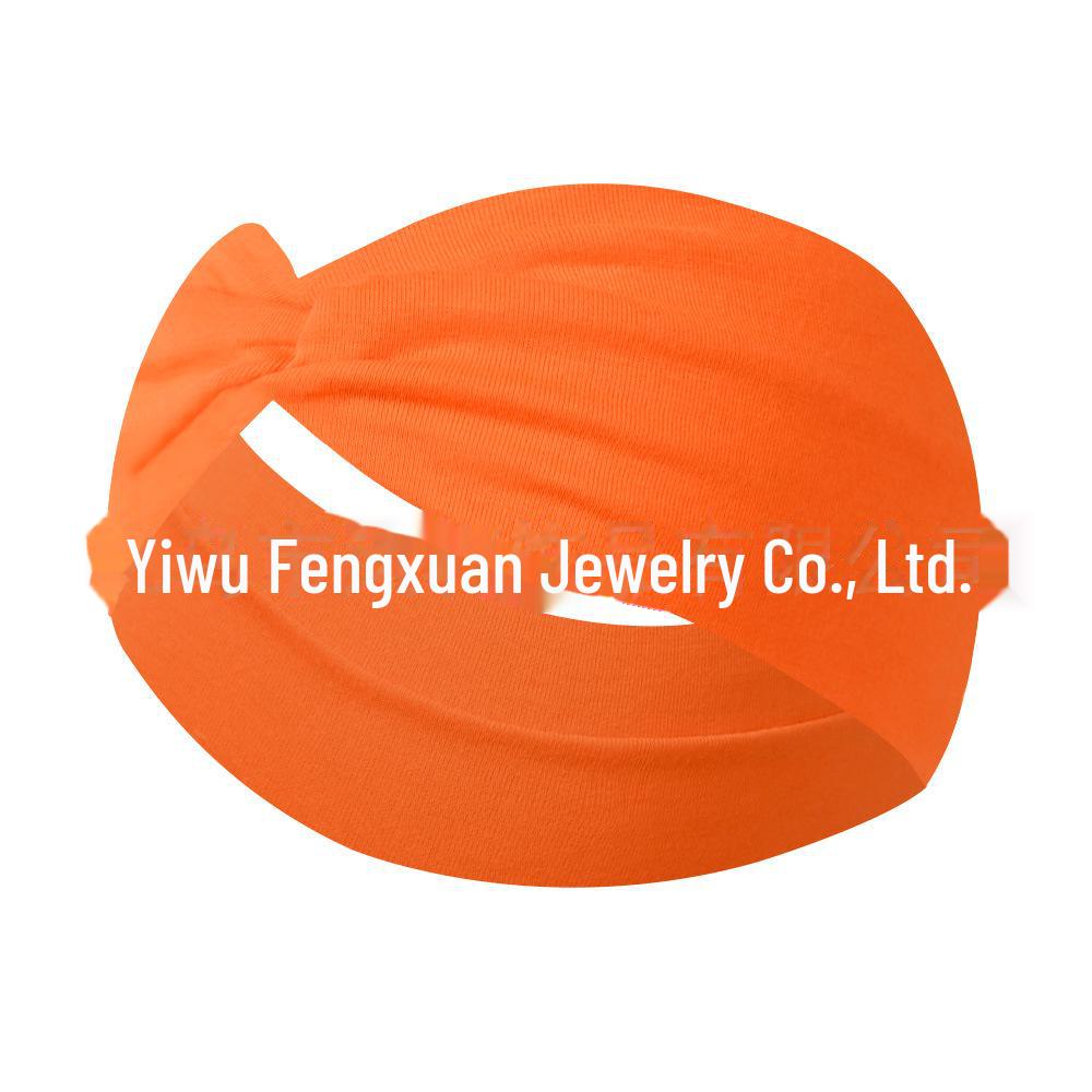 "Non-Slip Elastic Yoga Headband - Wide, Candy Colors, Sweat-Absorbent for Running & Exercise"