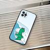 Cute J-Jogumans Dinosaur Phone Case For iPhone 17, 16,15,14,13,12,11 Plus,Pro Max, Others Soft Black Cover