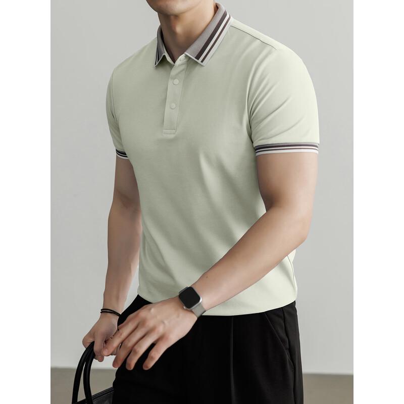 Hengyuanxiang Atmungsaktives Polohemd für Herren mit Kühleffekt