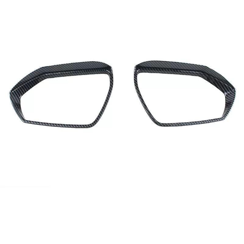 For Hyundai Elantra 2021 2022 2023 2024 Carbon Fiber Mirror Rain Eyebrow Trim 2X