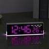 Digital Alarm Clock Large LED Display Brightness Adjustable Battery Operated Home Bedroom Clock with Week Temperature