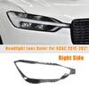 Clear PC Car Headlight Covers (Left & Right Pair) - Front Shell, Transparent Outer Cover.