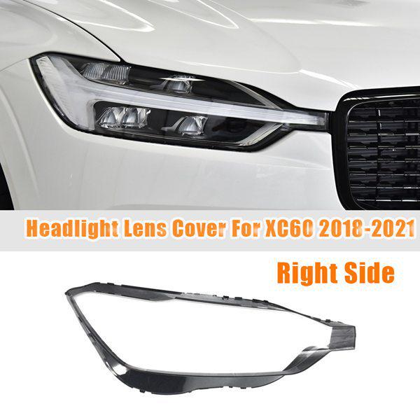 Clear PC Car Headlight Covers (Left & Right Pair) - Front Shell, Transparent Outer Cover.