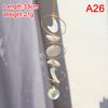Wind Chime Suncatcher Star Moon, Colorful Beads Plated Hanging Pendant for Garden Decor