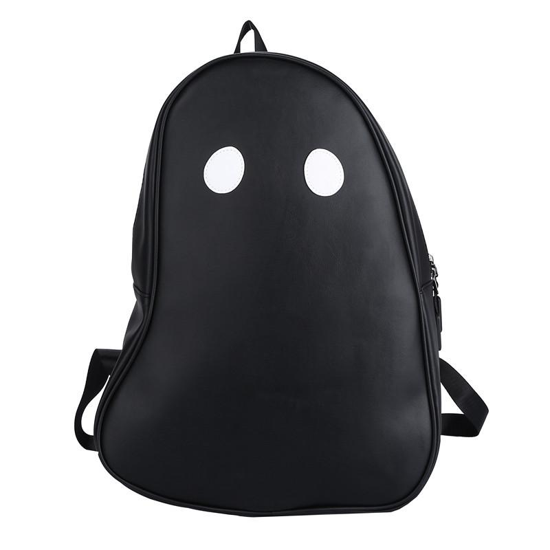 

Korean ins niche ugly cute ghost personalized backpack, Japanese Harajuku students funny large-capacity backpack schoolbag чёрный