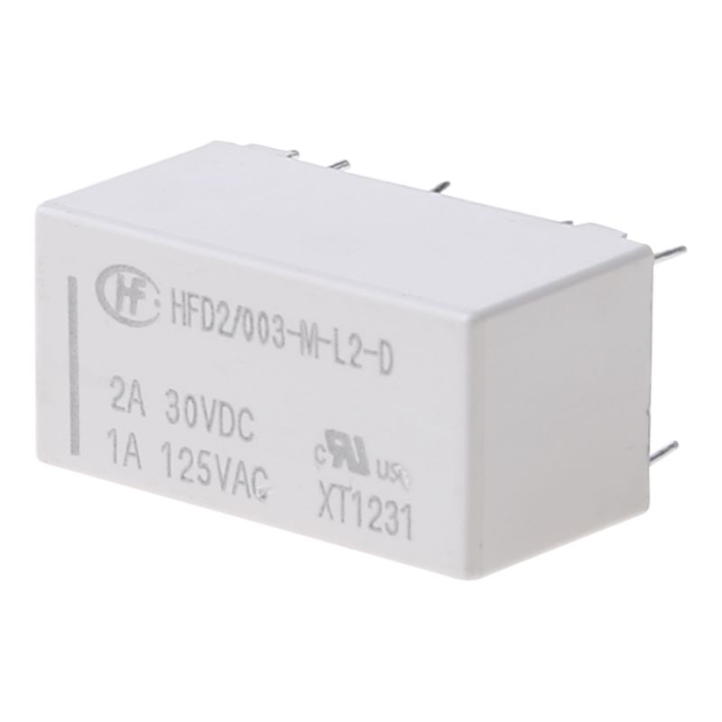 HFD2-003-M-L2-D Double In-line Single Coil Relay 10 Pin 3V Coil Bistable Latching Micro Mini Relay Easy To Install