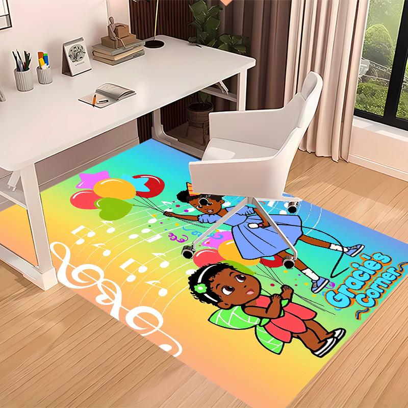 Gracie's Corner Printed Absorbent Washable Carpet, Non-Slip Bathroom Mats, Kitchen Rugs, Yoga Mat,Living Room Entrance, Camping Picnic Rugs