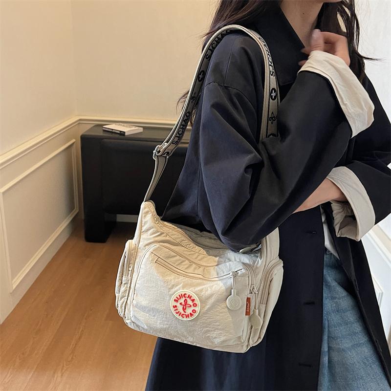Multi-pocket Messenger Bags for Women Fashion Nylon Shoulder Bag Ladies Large Handbags Female Travel Shopping Tote Purse