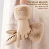 Thicken Female Touchscreen Gloves Thermal Lined Women's Winter Thermal Gloves  Cold Weather