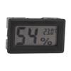 Thermometer Hygrometer Black LCD HD Digital Display Embedded Electronic Temperature Humidity Meter